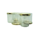 6 POTS DE CONFITURE 200ml+COUV.DORE TO70