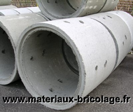 TUYAUX BETON PERFOREE DE 100CM EN 1 ML