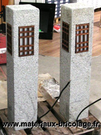 DESTOCKAGE - LAMPE JAPONNAISE 20x20xHt100 cm - cadre bois - réf. 75049