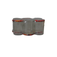 6 POTS DE CONFITURE 385ml+COUV.DECO TO82
