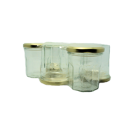 6 POTS DE CONFITURE 200ml+COUV.DORE TO70